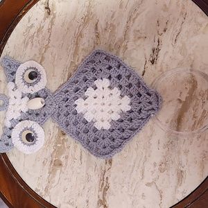 Handmade Owl Towel Holder and Pot Holder Set